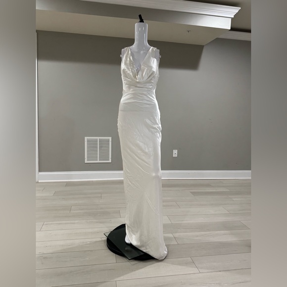 $1190 Michael lo sordo DRAPE FRONT MAXI DRESS - PRE ORDER size 2 - Picture 6 of 10